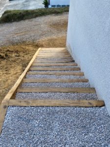 ACMR Paysages - Construction escalier extérieur fini